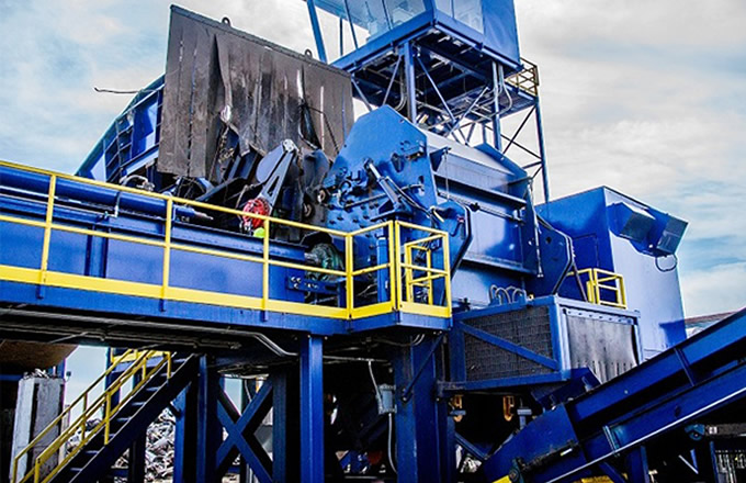 山東鐵片破碎機(jī)客戶案例